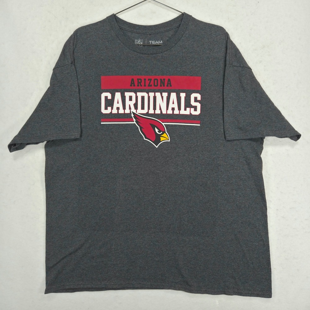 NFL Apparel Arizona Cardinals T-shirt Mens XL Gray Short Sleeve Football Tee